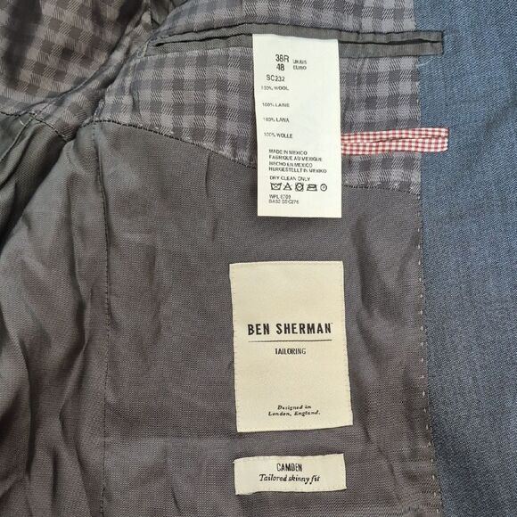 Ben Sherman Charcoal Blazer - Picture 9 of 16